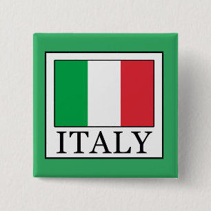 Italië Vierkante Button 5,1 Cm