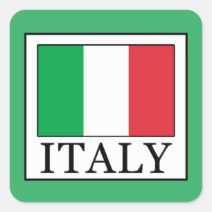 Italië Vierkante Sticker