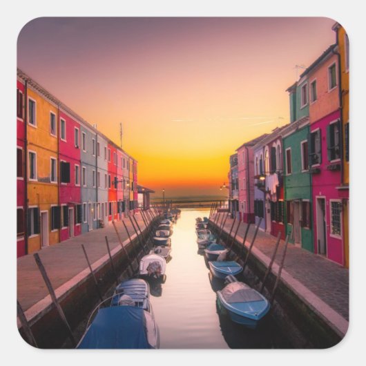 Italië Vierkante Sticker (Voorkant)