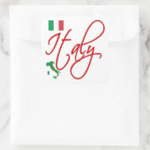Italië Vierkante Sticker (Tas)