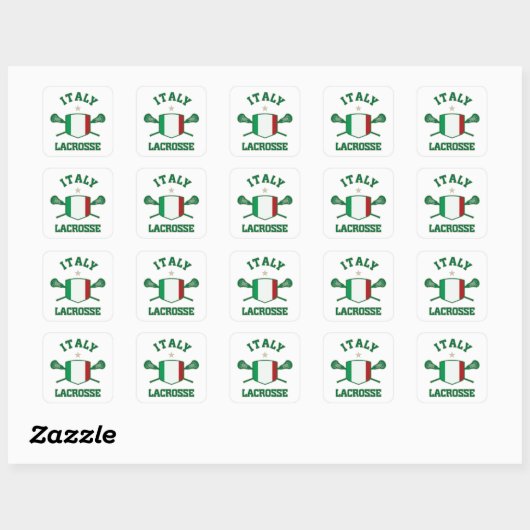 Italië Vierkante Sticker (Vel)