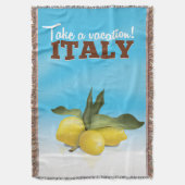 Italië vintage reisposter deken (Voorkant Verticaal)