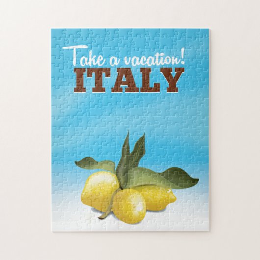 Italië vintage reisposter legpuzzel (Verticaal)