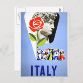 Italië vintage reizen briefkaart (Voorkant / Achterkant)