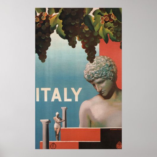 Italië Vintage Travel Poster (Voorkant)