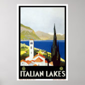 Italië Vintage Travel Poster (Voorkant)