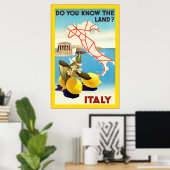 Italië ~ Vintage Travel Poster (Thuiskantoor)