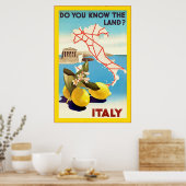 Italië ~ Vintage Travel Poster (Keuken)