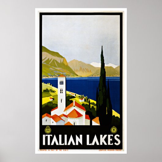 Italië: Vintage Travel Poster (Voorkant)