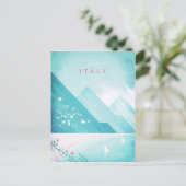 Italië Vintage Travel Poster - Art Briefkaart (Staand voorkant)