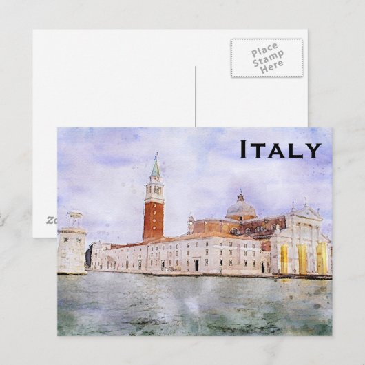 Italië Vintage Travel Tourism Add Briefkaart (Voorkant / Achterkant)