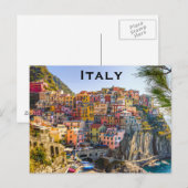 Italië Vintage Travel Tourism Add Briefkaart (Voorkant / Achterkant)