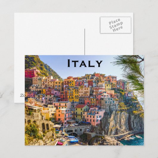 Italië Vintage Travel Tourism Add Briefkaart (Voorkant / Achterkant)