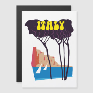 Italië vintage zeilreisposter