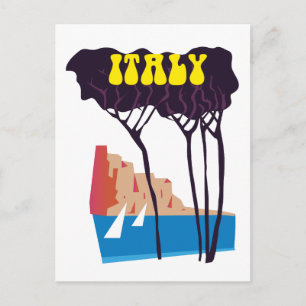 Italië vintage zeilreisposter briefkaart