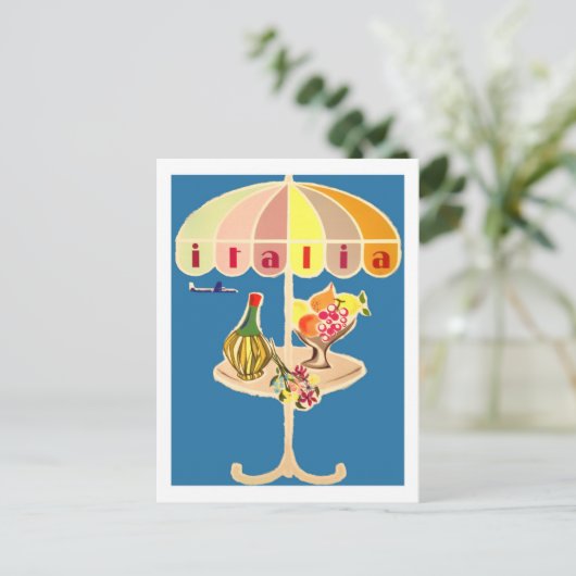 Italië vintonijnreis briefkaart (Staand voorkant)