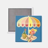 Italië vintonijnreis magneet (Voorkant / Achterkant)