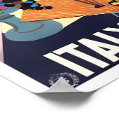 Italië vintonijnreis poster (Hoek)