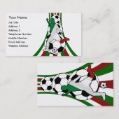 italië , visitekaartjes voor de voetbal coach van  (Voorkant / Achterkant)