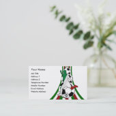 italië , visitekaartjes voor de voetbal coach van  (Staand voorkant)