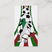 italië , visitekaartjes voor de voetbal coach van  (Achterkant)