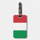 Italië Vlag Bagagelabel (Achterkant verticaal)