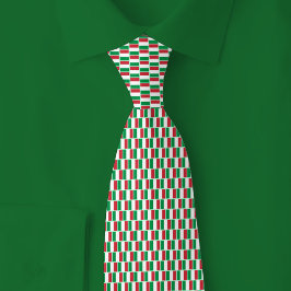 Italië Vlag Baksteenpatroon Stropdas