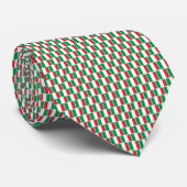 Italië Vlag Baksteenpatroon Stropdas (Opgerold)