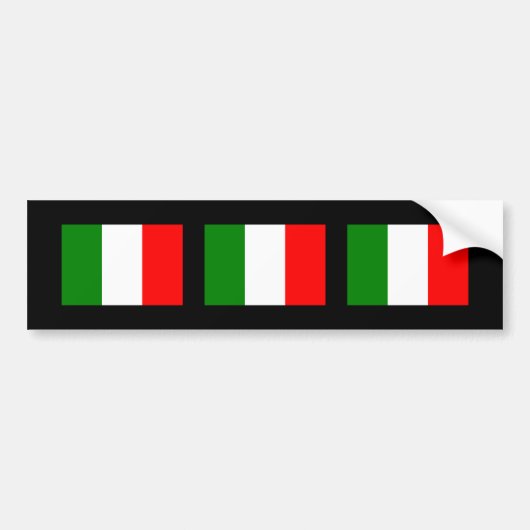 Italië vlag bumpersticker (Voorkant)