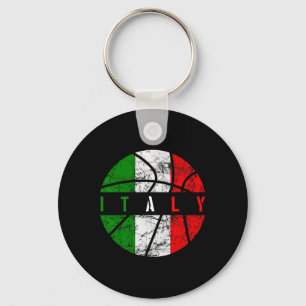 Italië Vlag Bysketbyll Italiaans Team Fan Lover Sleutelhanger