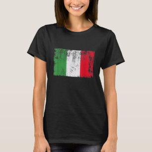 Italië Vlag Cool Italië Italiaanse vlaggen Mannen T-shirt