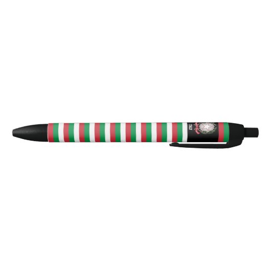 Italië Vlag Cute Patriotic Zwarte Inkt Pen (Bodem)