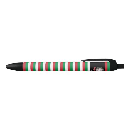 Italië Vlag Cute Patriotic Zwarte Inkt Pen (Bovenkant)