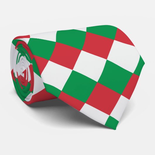 Italië - Vlag - diamanten Stropdas (Opgerold)