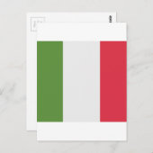 Italië Vlag Emoji Twitter Briefkaart (Voorkant / Achterkant)