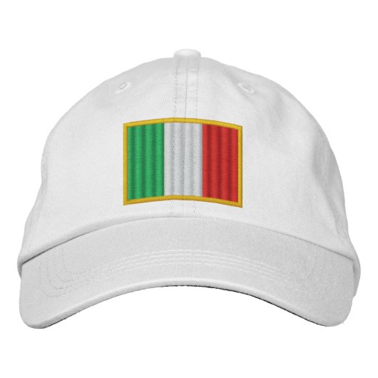 Italië Vlag Geborduurde Pet (Voorkant)
