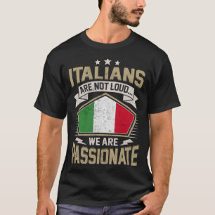 Italië Vlag Gepassioneerde Italianen Meisjes & Vro T-shirt