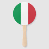 Italië Vlag Handwaaier (Achterkant)