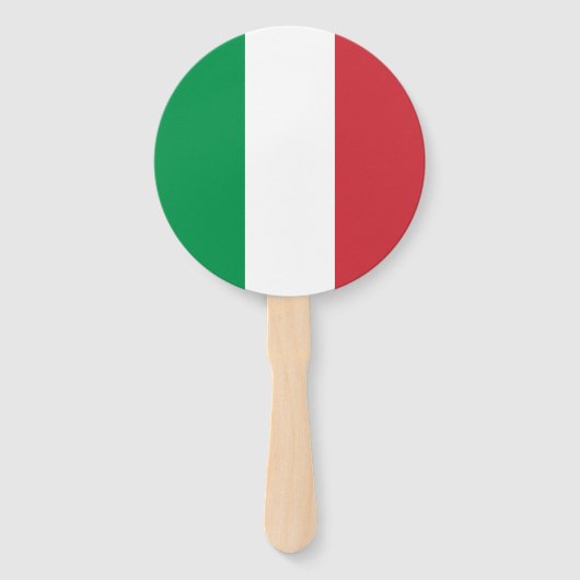 Italië Vlag Handwaaier (Voorkant)