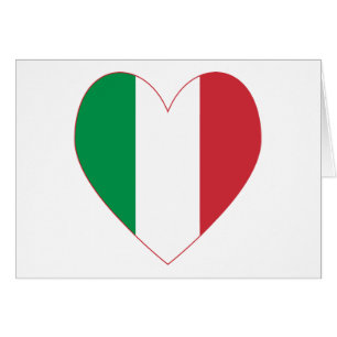 Italië Vlag Hart Rgrens