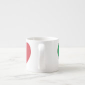 Italië Vlag Hart Rgrens Espresso Kop (Achterkant)