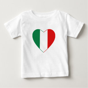 Italië Vlag Hart T-Shirt