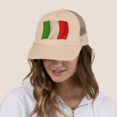 Italië Vlag Hoed Trucker Pet (In situ)