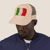 Italië Vlag Hoed Trucker Pet (In situ)