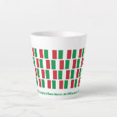 Italië Vlag Hospitality Latte Mok (Voorkant)