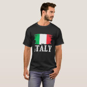 Italië Vlag I houdt van Italië T-shirt (Voorkant volledig)
