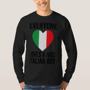 Italië Vlag iedereen houdt van een mooie Italiaans T-shirt