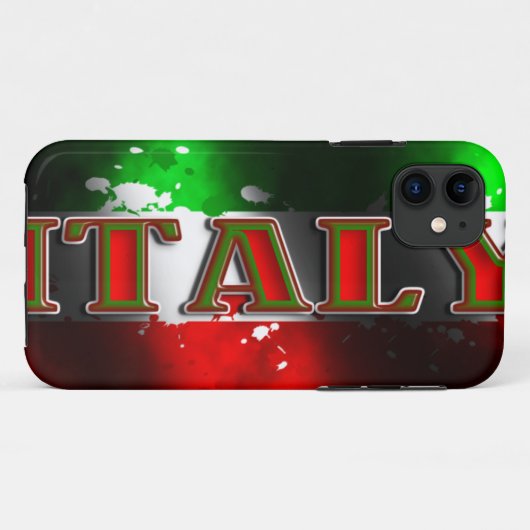 Italië Vlag Iphone 5 Hoesje-Mate Hoesje (Achterkant (horizontaal))