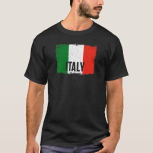 Italië Vlag Italiaans Erfgoed Roots T-shirt