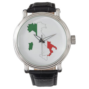 italië vlag - italiaans horloge